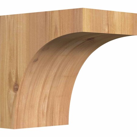 Ekena Millwork Huntington Smooth Corbel, Western Red Cedar, 5 1/2"W x 8"D x 8"H COR06X08X08HUN00SWR